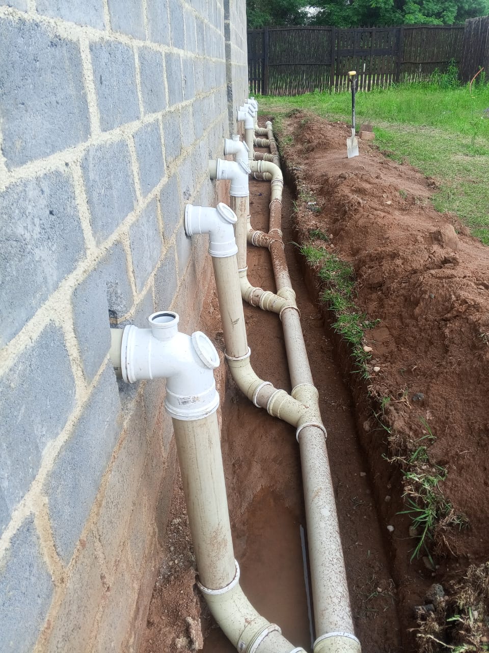 External pipe trench installation